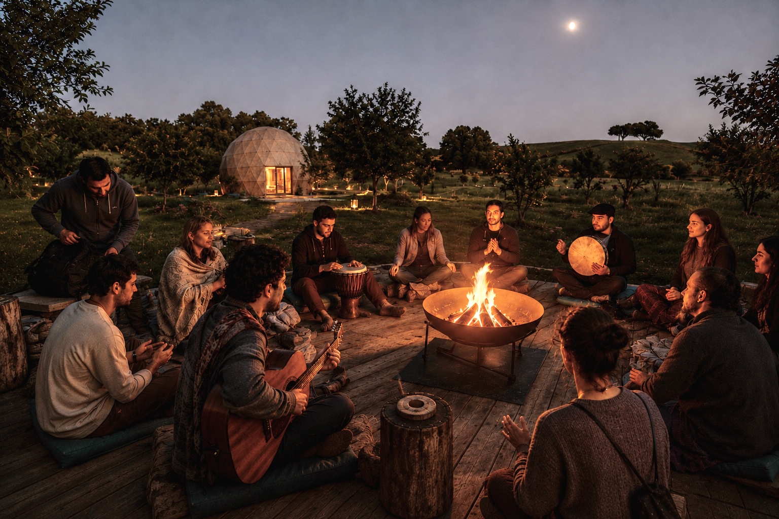 Live Jams Around the Fire